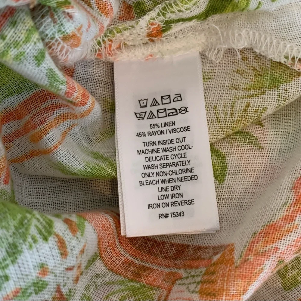 *NWT* Cynthia Rowley Tropical Print Beach Swim Cover Up / Kaftan - Picture 10 of 12